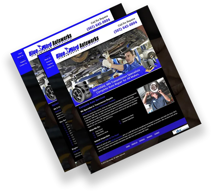 bluebird-autowerks-old-website-design-proweb365